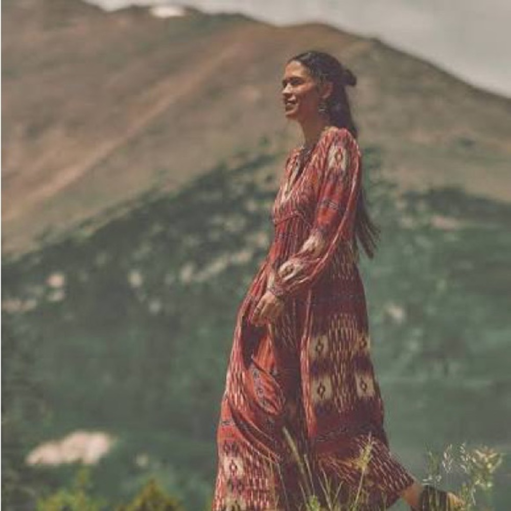 Faherty Stevie Dress - Issa Patchwork Ikat  xxs
New without tags
